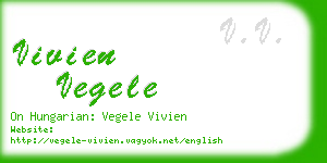 vivien vegele business card